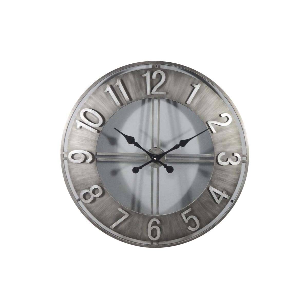 Aubry Gaspard - Horloge ronde en métal esprit aviateur - Imagen 1