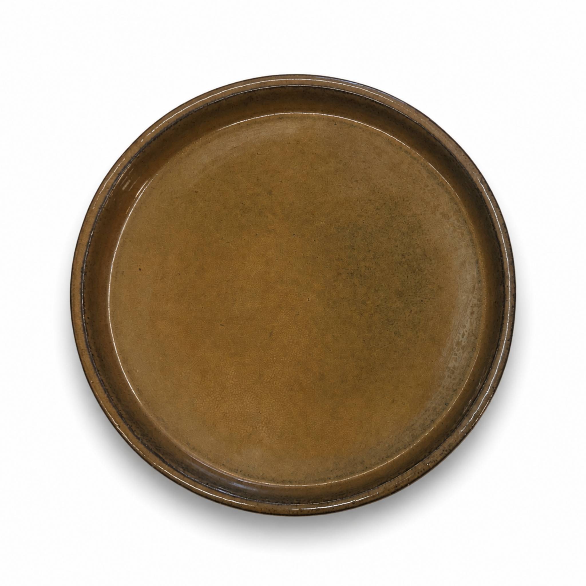 Provencelia - Soucoupe ronde 28cm miel ambré - Image 1