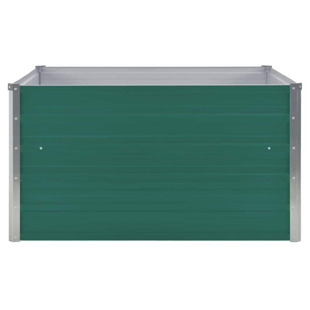 Helloshop26 - Jardinière 100 x 100 x 45 cm acier galvanisé vert - Image 2