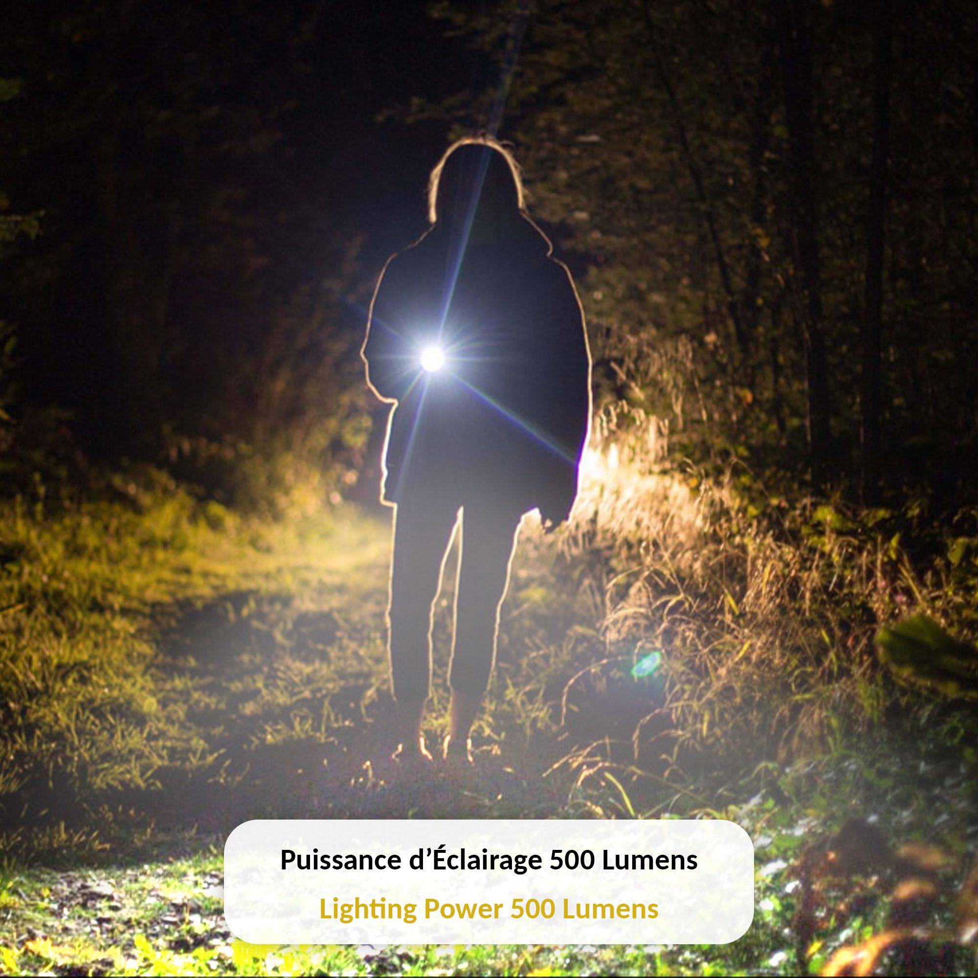 Lampe Torche Focus & Wide - LED Centrale 24 LEDs 4 Modes Soft Touch Portée 30 m - Image 8