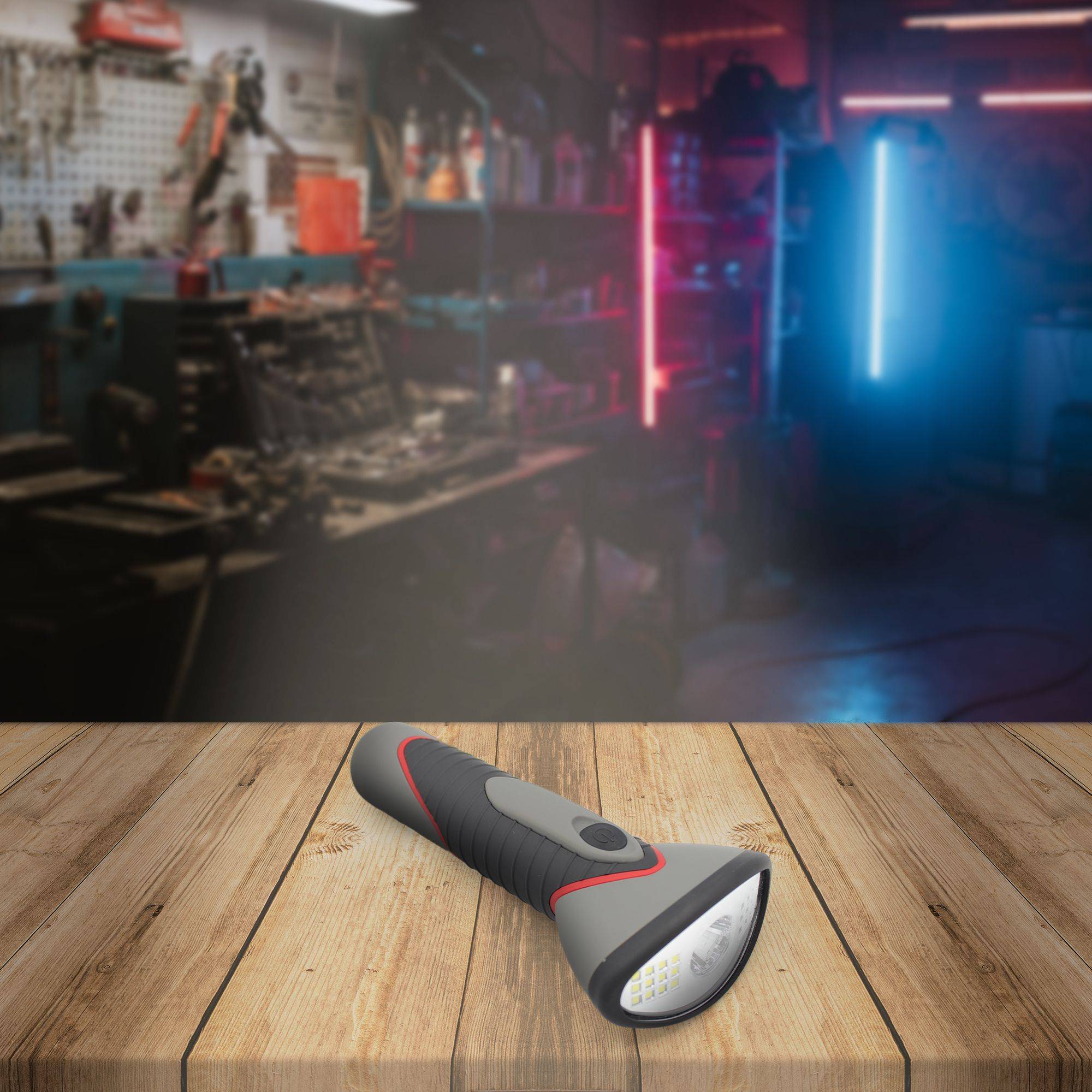 Lampe Torche Focus & Wide - LED Centrale 24 LEDs 4 Modes Soft Touch Portée 30 m - Image 6