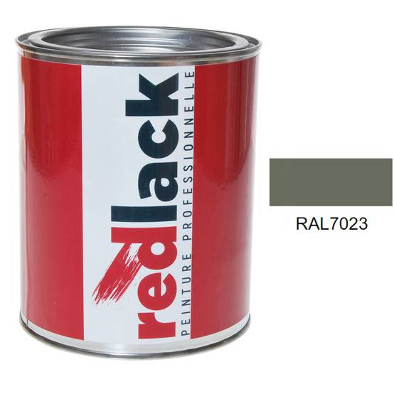 Peinture Gris béton RAL 7023 Brillant multisupport 1L Redlack - Image 1
