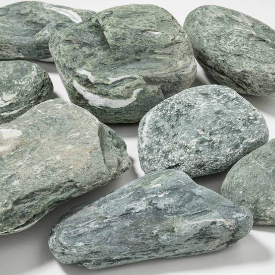 RO'MA Nature - Galet Vert Alpi 10-15 cm - Lot de 5 filets de 15 kg - RO'MA NATURE - Image 1