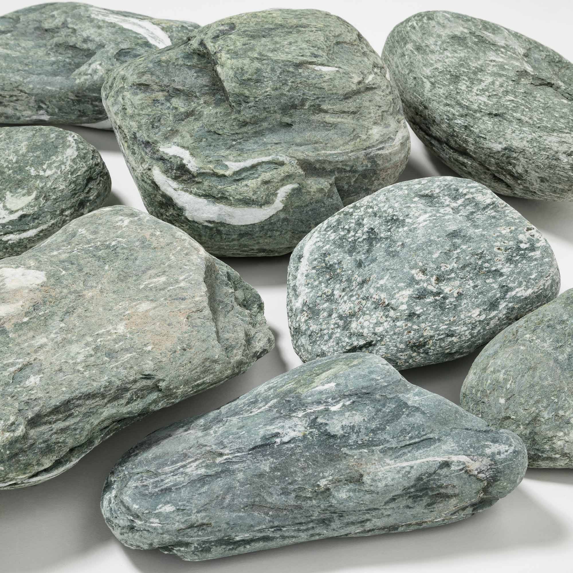 RO'MA Nature - Galet Vert Alpi 10-15 cm - Lot de 5 filets de 15 kg  - RO'MA NATURE - Image 1