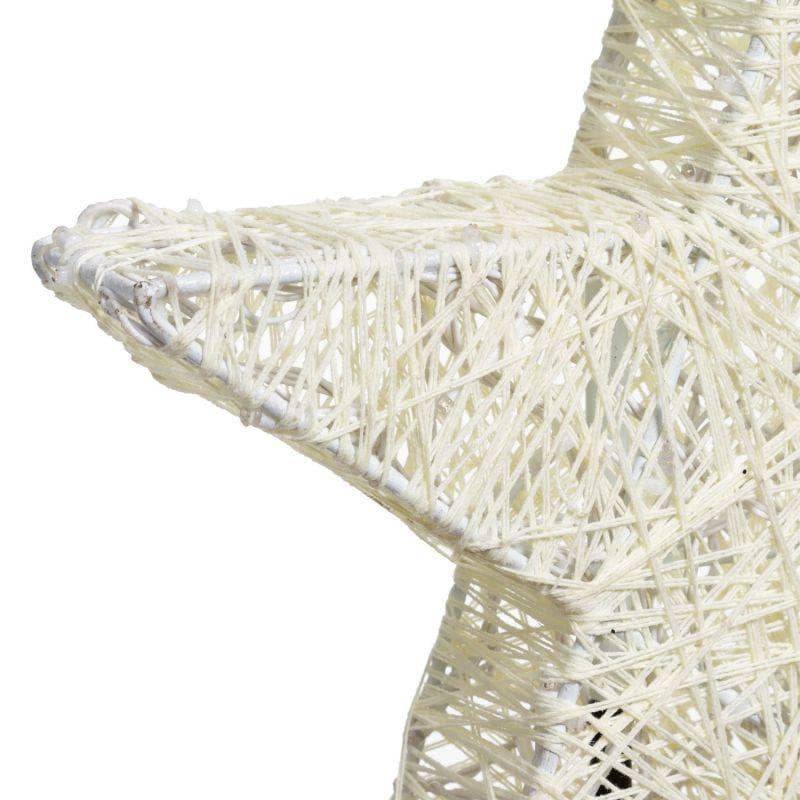 Lotti - Etoile lumineuse à planter à suspendre ou à poser 55CM 120 LED ambré fixe Fil tressé crème 31V Lotti - Imagen 10
