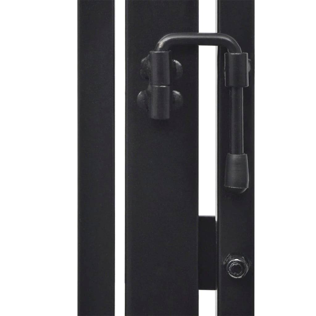 ComfortXL - Barrière de sécurité cheminée pour animaux Acier robuste avec portillon accès facile 76 cm Noir - ComfortXL Outdoor Living - Image 6