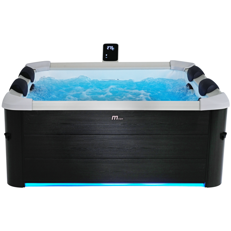 Spa Gonflable Rigide Connecté Carré 6 Places 850L Bande LED – MSpa Oslo - Image 1