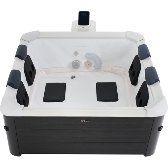 Spa Gonflable Rigide Connecté Carré 6 Places 850L Bande LED – MSpa Oslo - Image 4