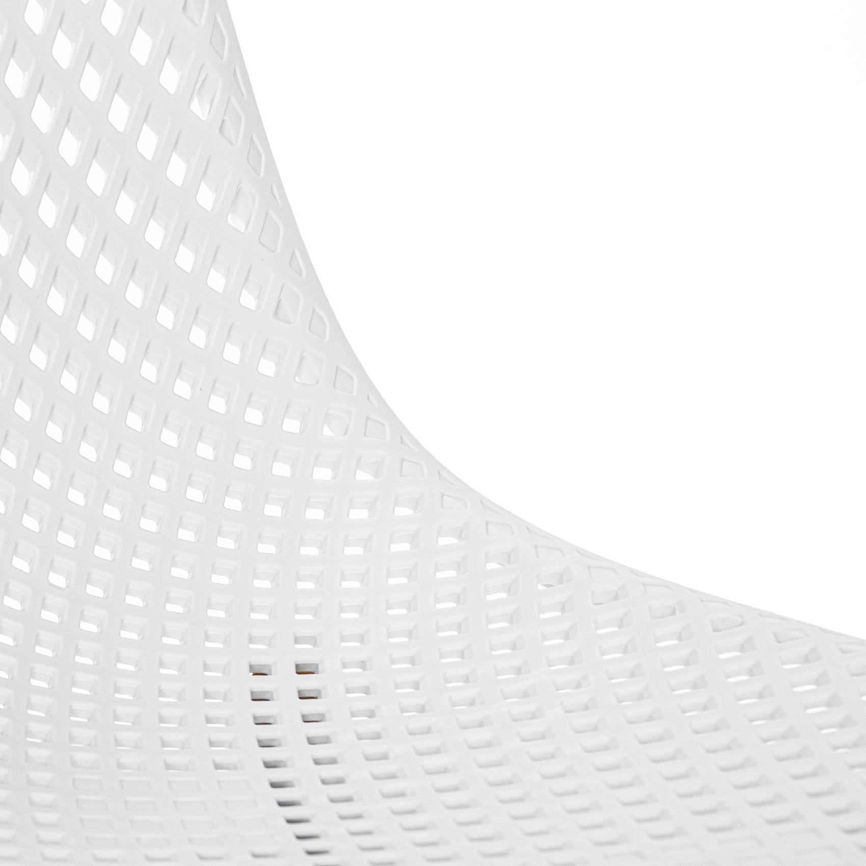 Lot de 2 chaises exterieur en résine tressée - JARDILINE - Aluminium/Résine - Blanc - Imagen 3