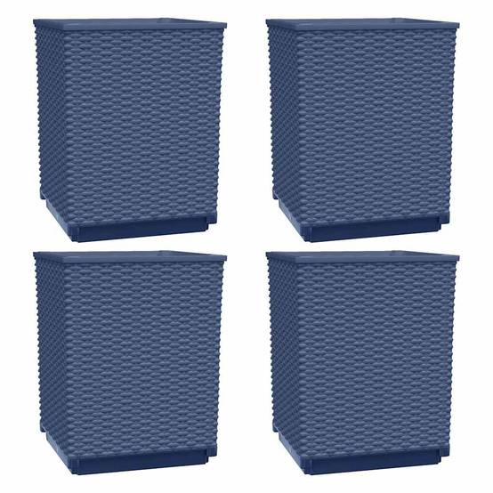 Jardinières en Polypropylène Bleu Gris 30 x 30 x 37 cm - PANGIVO - Image 2