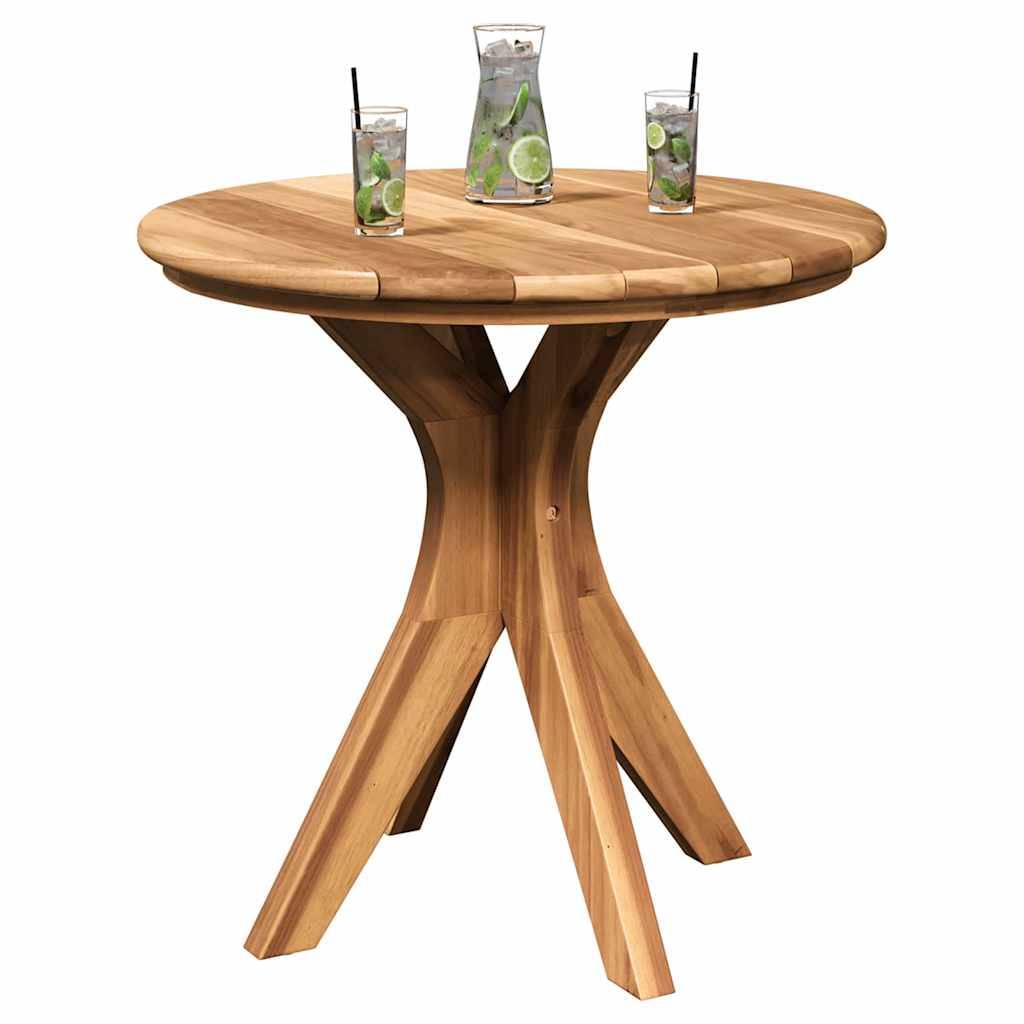 ComfortXL - Table d'Appoint de Jardin Ronde Ø55cm en Bois de Teck Massif, Table d'Extérieur pour Balcon, Terrasse et Patio – ComfortXL Outdoor Living - Image 3