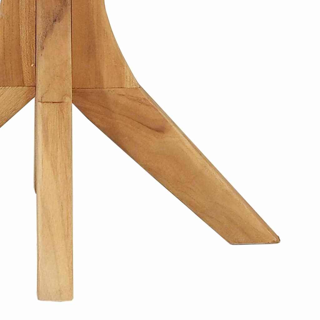 ComfortXL - Table d'Appoint de Jardin Ronde Ø55cm en Bois de Teck Massif, Table d'Extérieur pour Balcon, Terrasse et Patio – ComfortXL Outdoor Living - Image 7