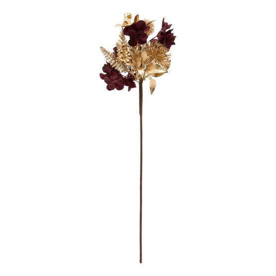 Atmosphera - Branche décorative mix doré et bordeaux H. 54 cm - Atmosphera Créateur d'intérieur - Image 1