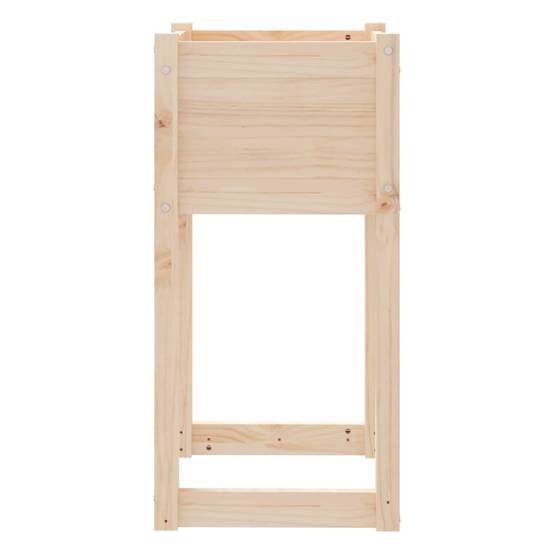 Jardinière - Bac à fleurs - Pot de fleurs 40x40x81 cm Bois massif de pin - Image 5