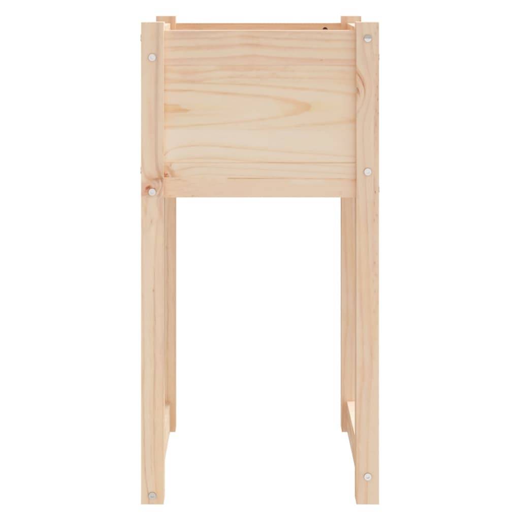 Jardinière - Bac à fleurs - Pot de fleurs 40x40x81 cm Bois massif de pin - Image 4