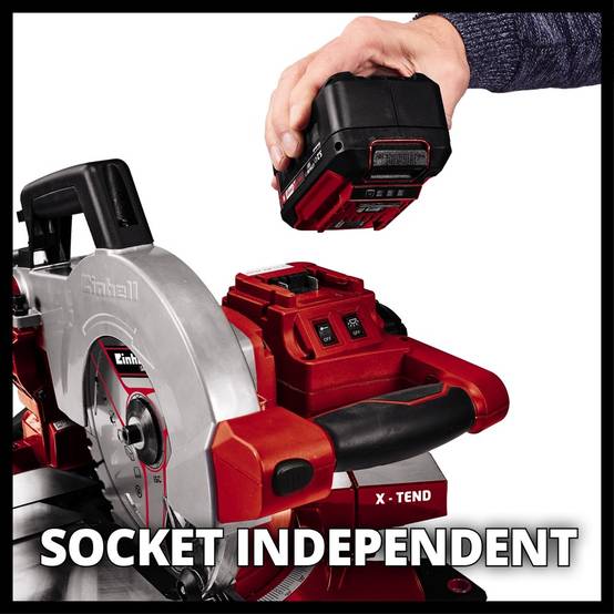 Einhell - Scie à onglet sans fil TE-MS 18/210 Li - Solo (sans batterie ni chargeur) Einhell - Image 4