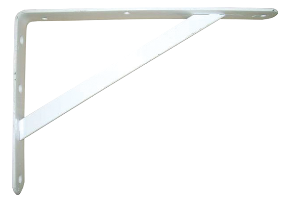 Console lourde charge avec jambe de force 300 x 200 mm TORBEL - blanche - J503691