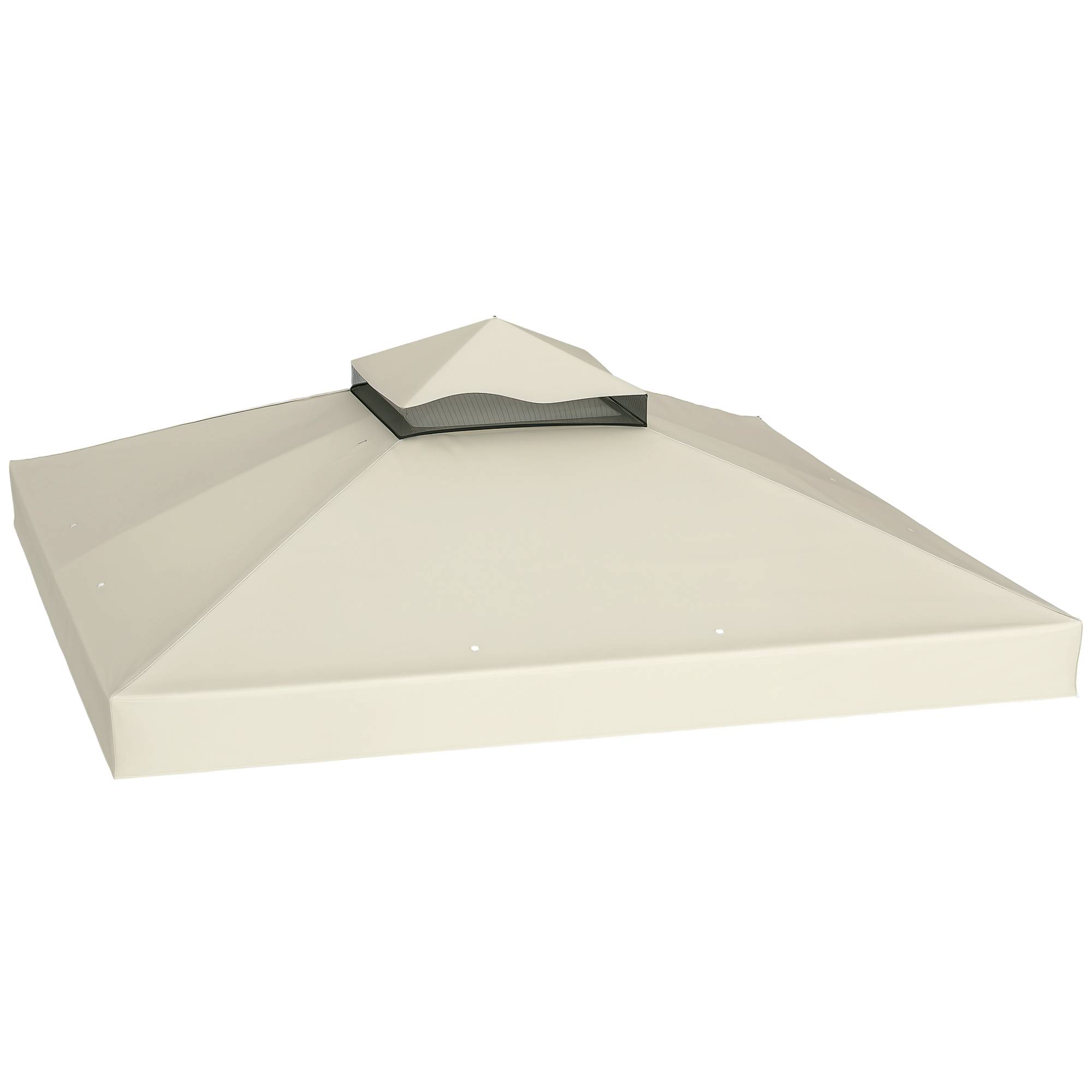 ComfortXL - Toile de rechange tonnelle polyester extérieur protection UV 3x3m crème - ComfortXL Outdoor Living - Image 1