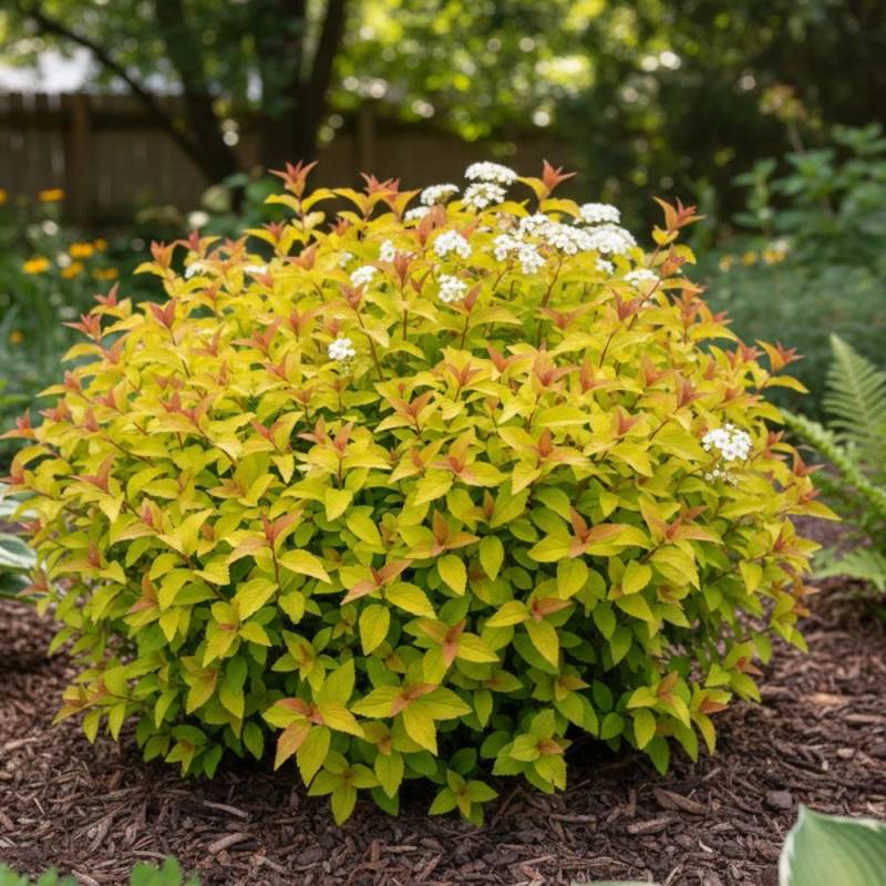 Spirée du Japon Merlo® Gold ' Davcop04', Spiraea à fleurs Rose - feuillage Caduc - Godet - 5/20 cm-  hauteur à maturité De 0,50 m à 1,00 m - Image 7