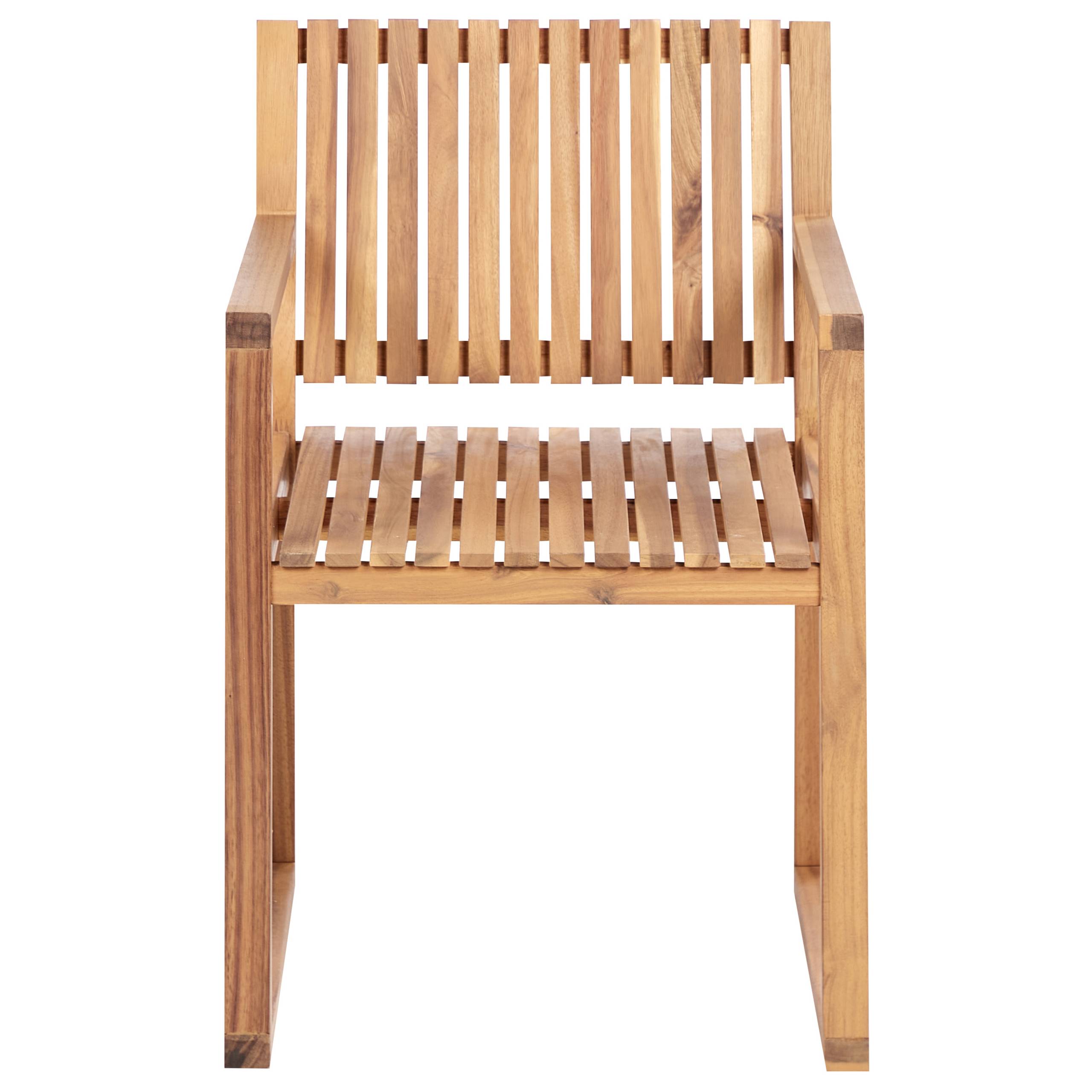 Beliani - Lot de 8 Chaises de Jardin avec Coussins Taupe en Bois d'Acacia Certifié Style Rustique - Imagen 5