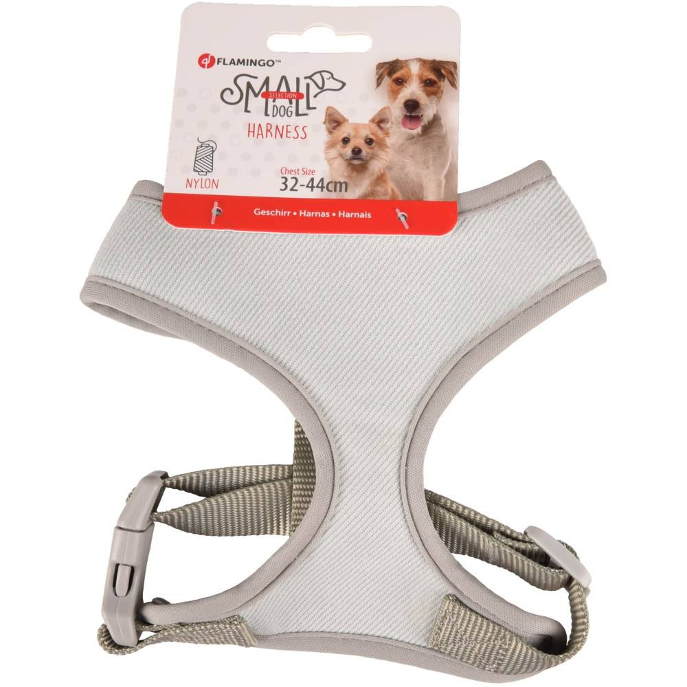 Harnais Small dog S cou 24 cm corps réglable de 32 à 44 cm vert pour chien. - Imagen 1