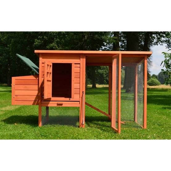 Poulailler 3/6 poules cage canard 2 perchoir 182x75x103 cm Modele 131 XXL - Image 3