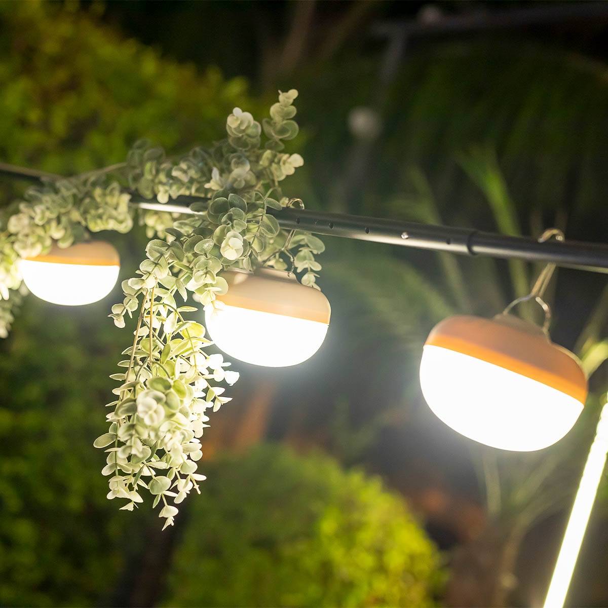 Ampoule LED avec chargement solaire et batterie rechargeable et télécommande. 900 lumens de lumière chaude. CHERRY - Imagen 2