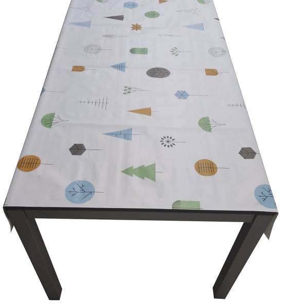 Nappe Composition PVC Base Polyester Anti-taches Arbres Taille 140X220 CM - Image 2