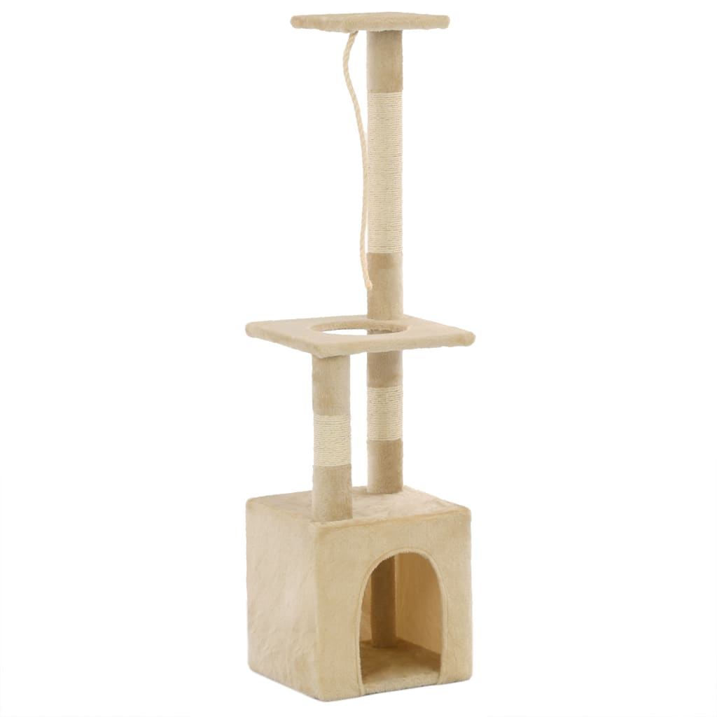 Vidaxl - Arbre à chat avec griffoirs en sisal 109 cm Beige vidaXL 170604 - Imagen 3