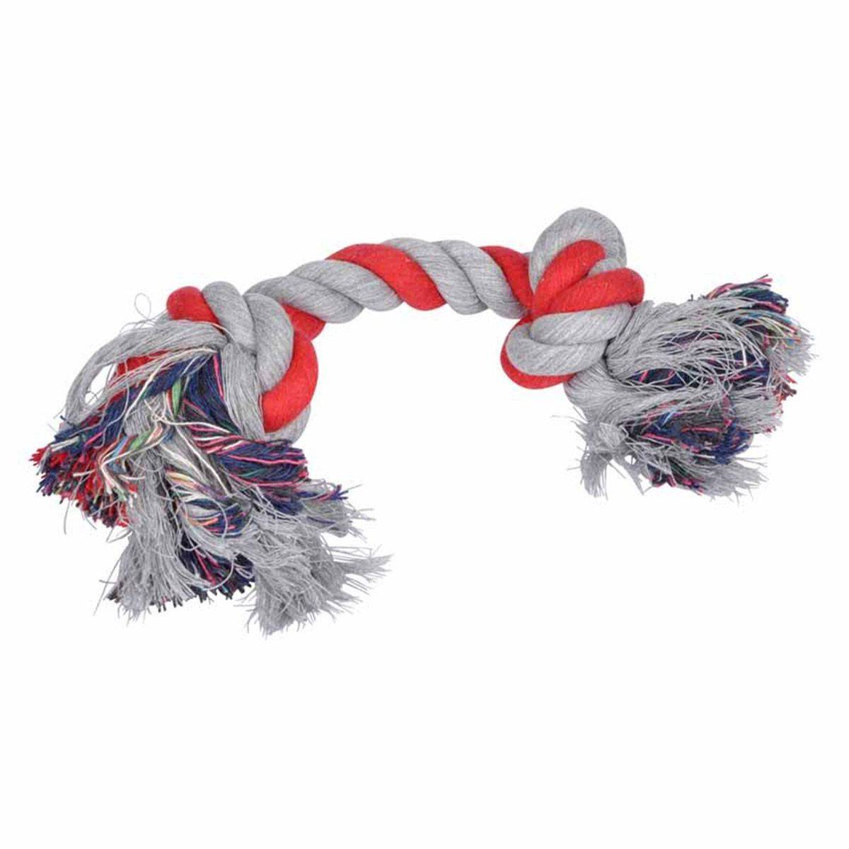 Love Story - Jouet pour Chien "Corde 2 Nœuds" 28cm Rouge