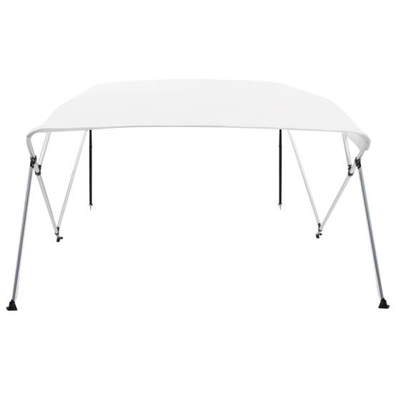 Store banne | Auvent bimini à 4 arceaux Blanc 243x196x137 cm Maison Chic - Image 1