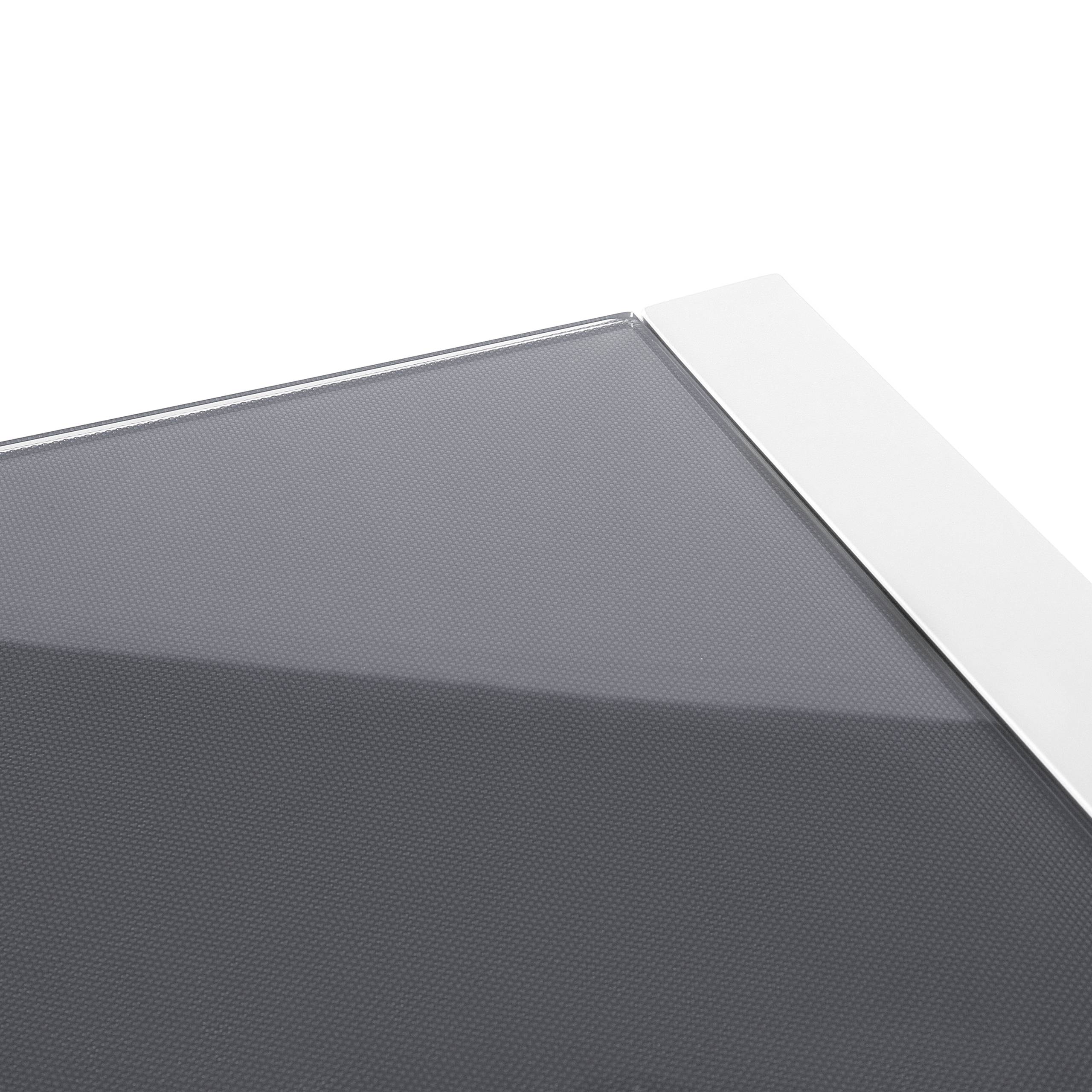 Beliani - Table de repas, 6 Personnes Aluminium Blanc cassé BACOLI - 90x210x74- Beliani - Image 6
