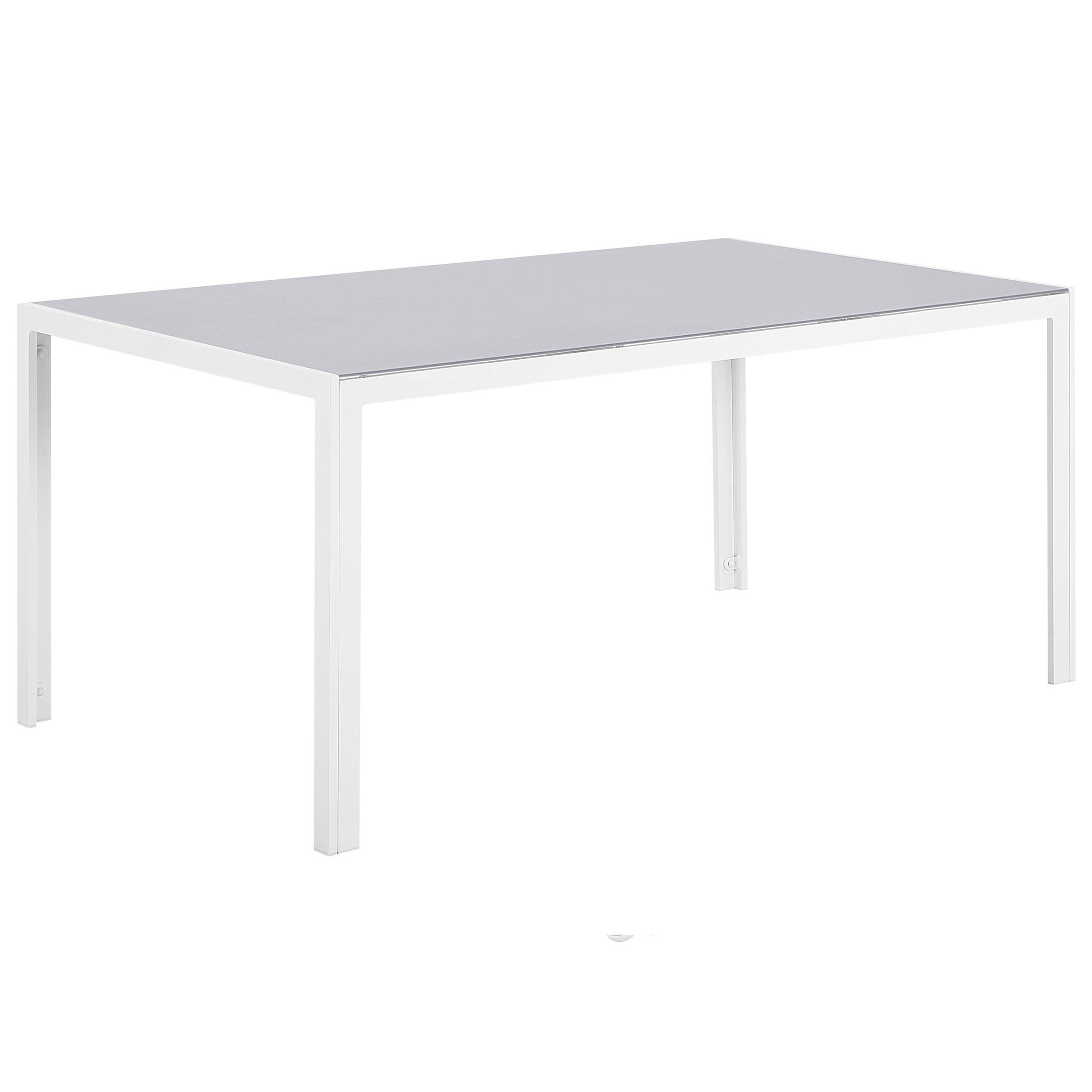 Beliani - Set de salle à manger, 6 Personnes Aluminium Gris CATANIA - Beliani - Imagen 8