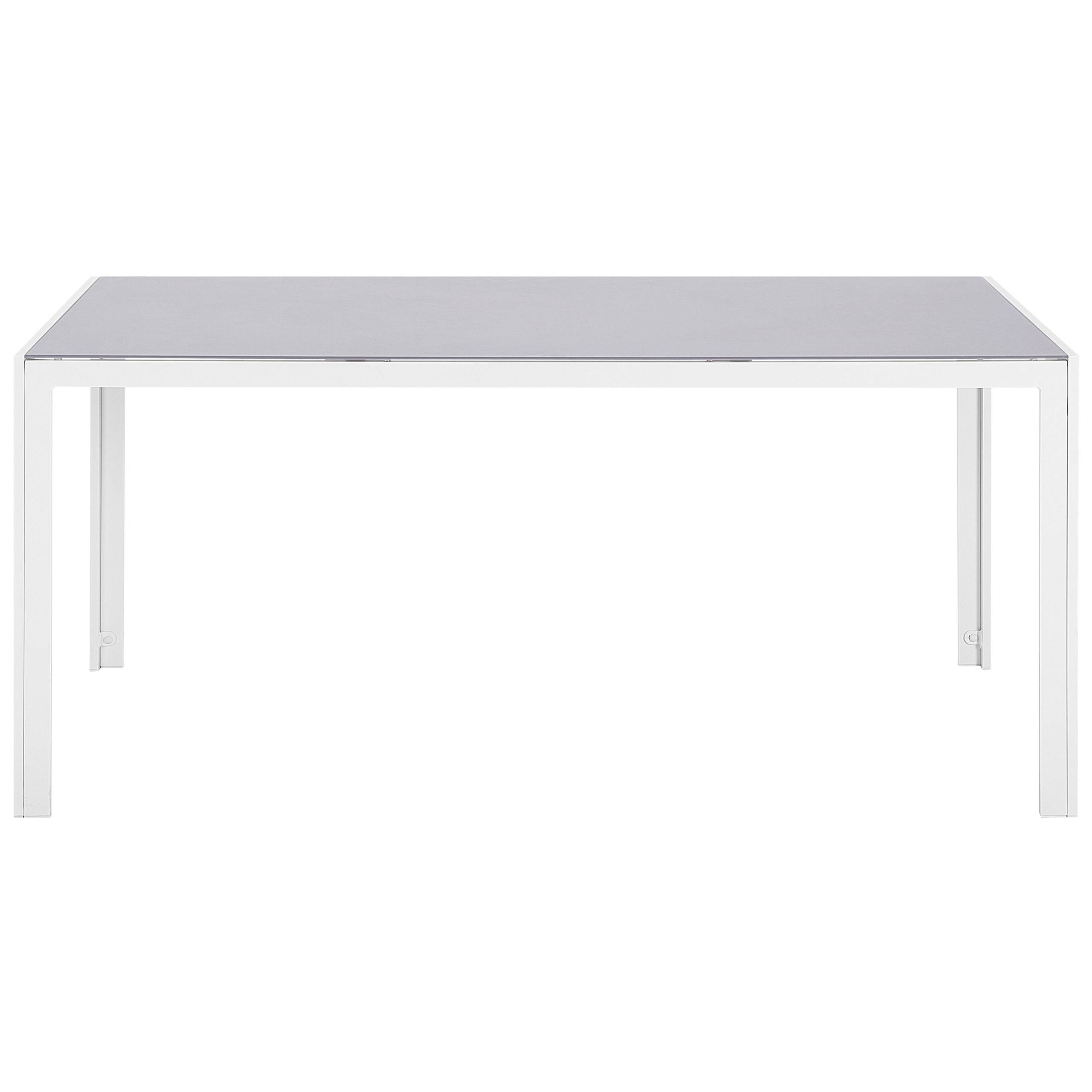 Beliani - Set de salle à manger, 6 Personnes Aluminium Gris CATANIA - Beliani - Imagen 9