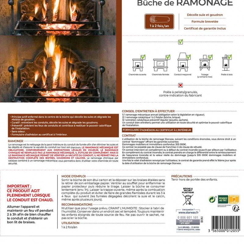 Starwax - BUCHE DE RAMONAGE ETUI 1 BUCHE - Image 2