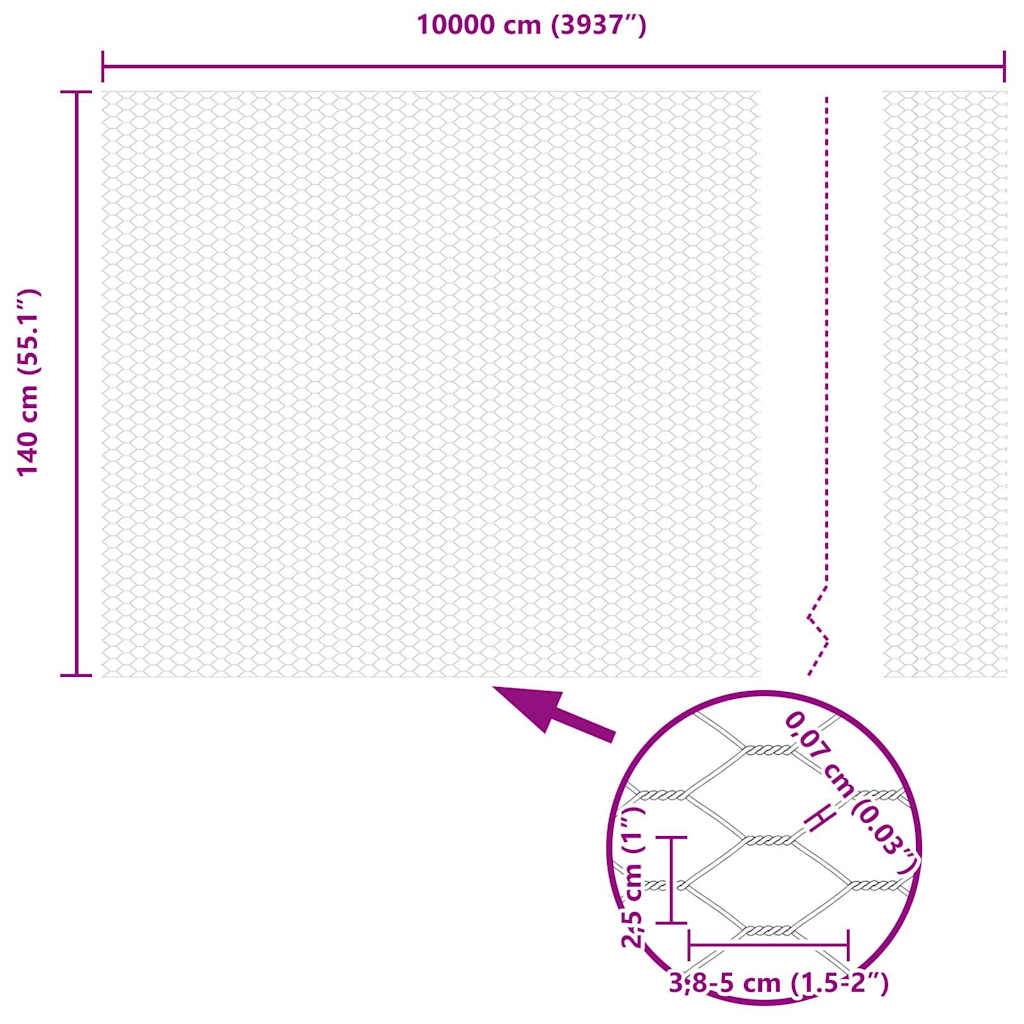 Clôture hexagonale PVC Vert 100 x 1.4 cm, Poids :20.85kg - PANGIVO - Image 9