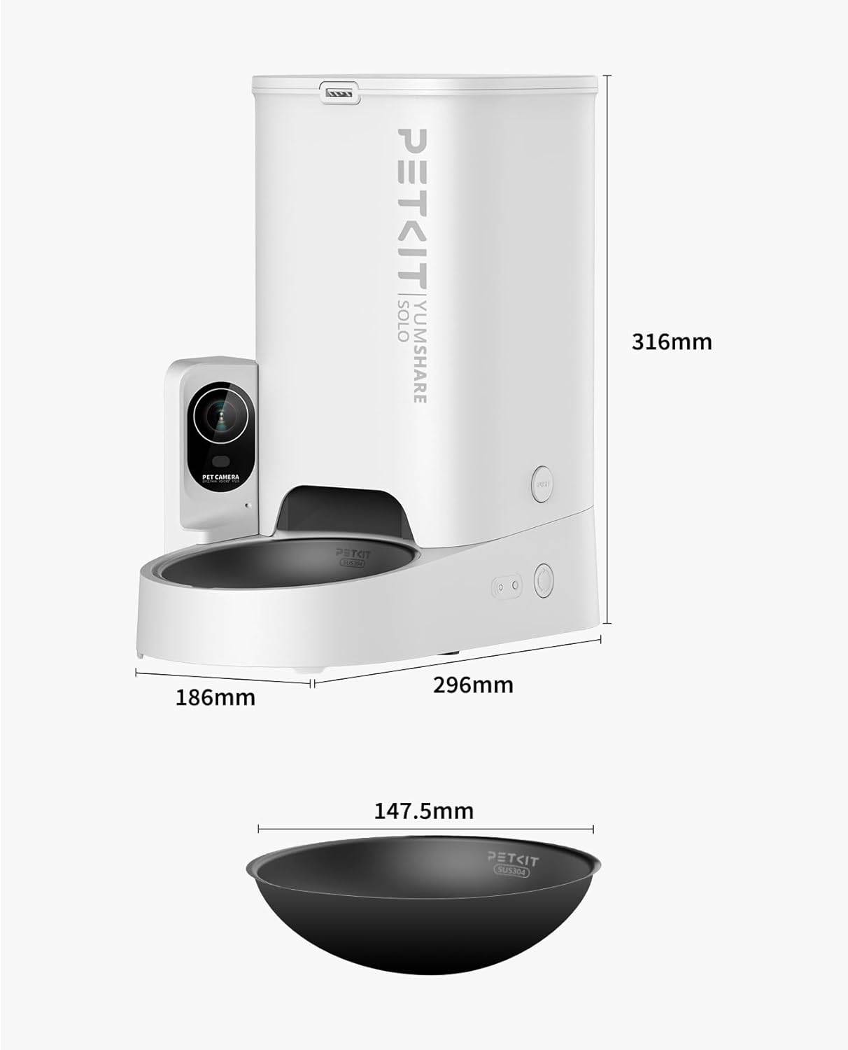 YumShare Solo distributeur de croquettes automatique connecté avec caméra 3L Petkit - Image 7