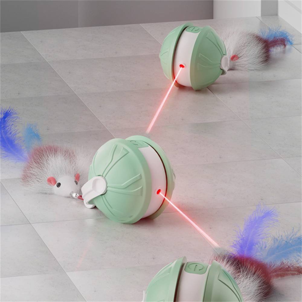 Jouet intelligent Balle interactive pour chat - Rose MCBOSON - Image 5