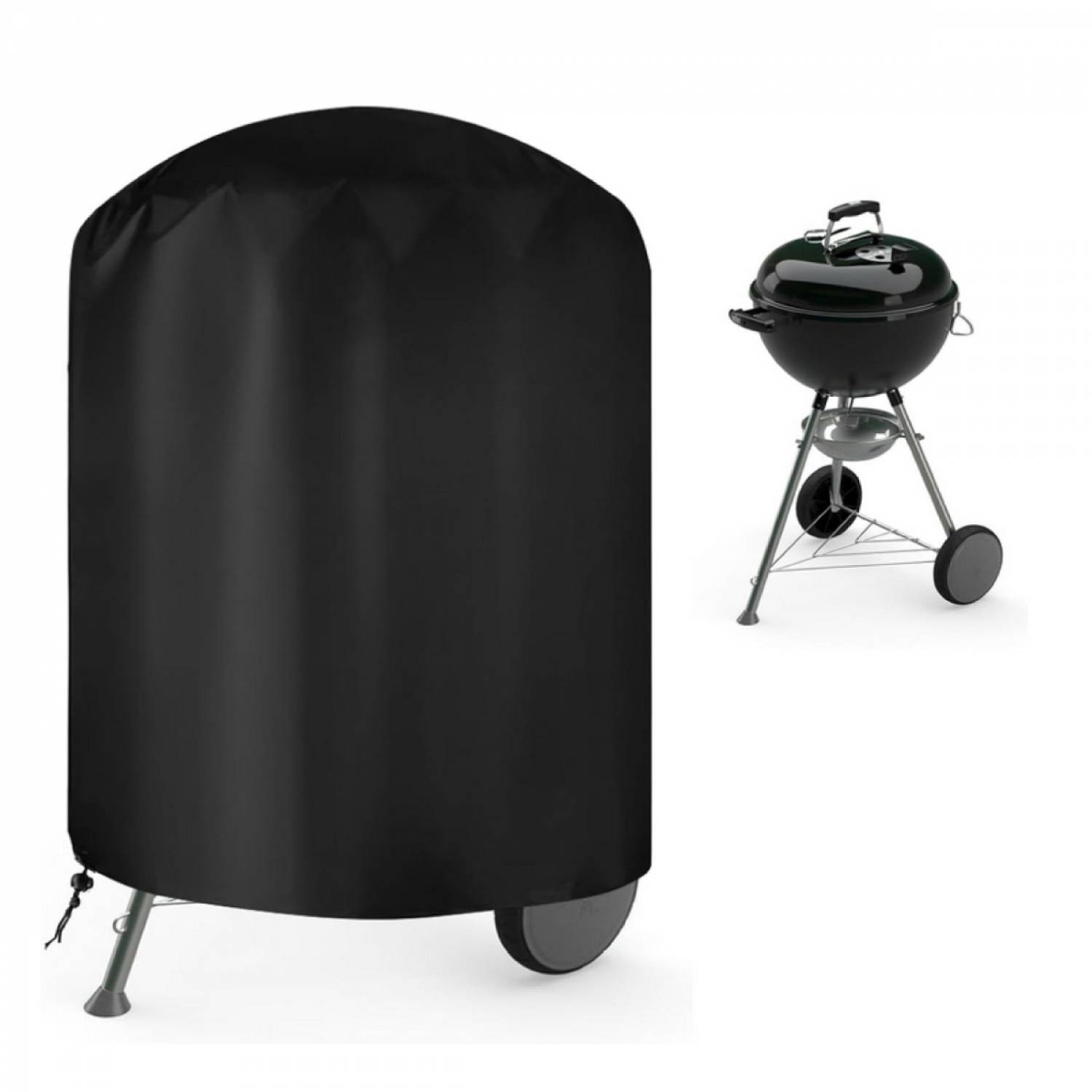 Linxor - Bâche, housse de protection imperméable pour barbecue en tissu Oxford 210D, anti UV - 70 x 90 cm - Noir - Linxor - Imagen 6