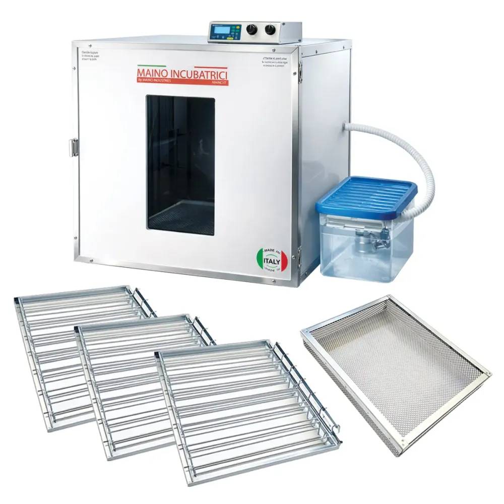 Couveuse + 3 Tiroirs de caille à poule + 1 Panier d'éclosion + 1 Kit humidification MAINO - Image 1