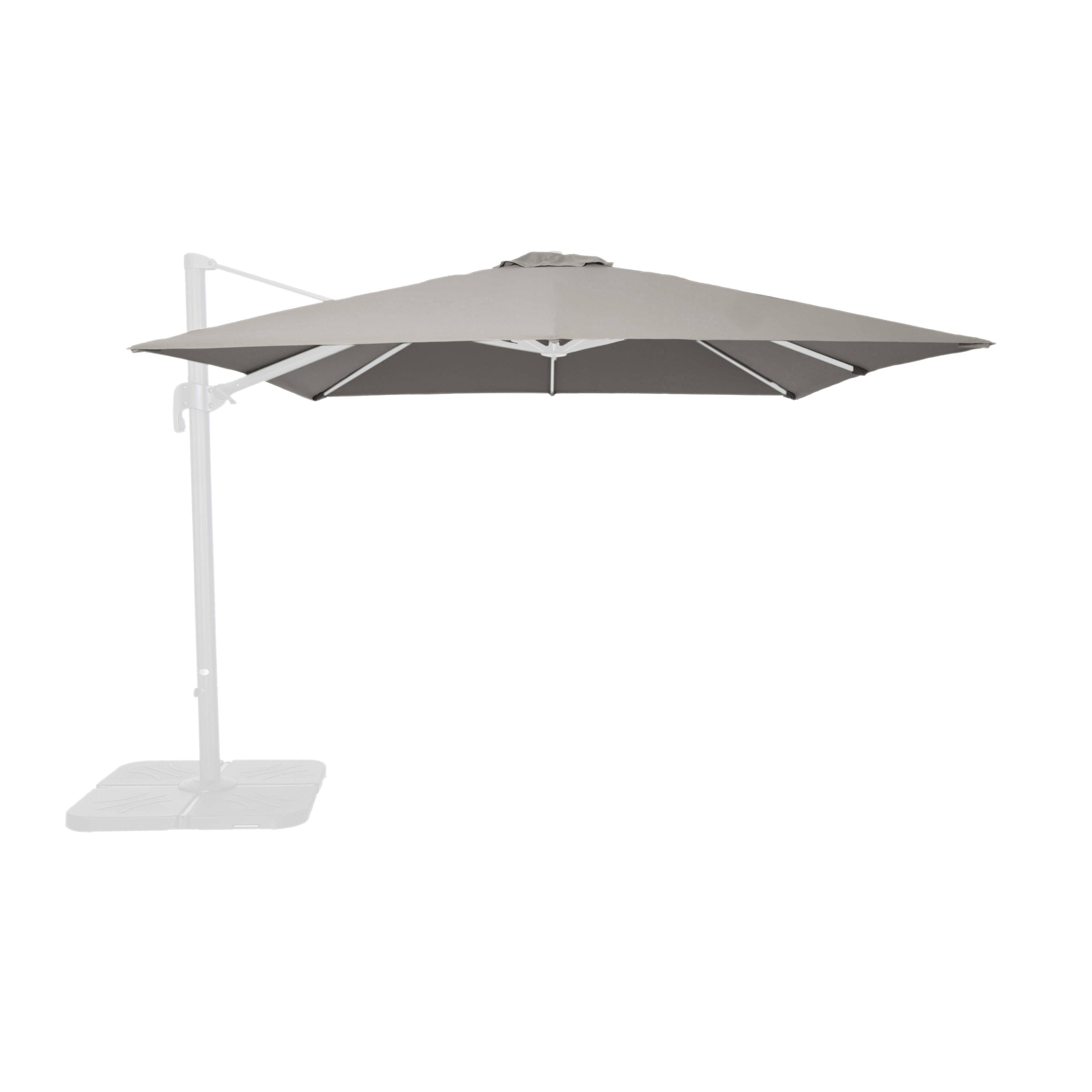 Oviala - Toile pour parasol déporté 3x3m taupe Malaga - Oviala - Imagen 1