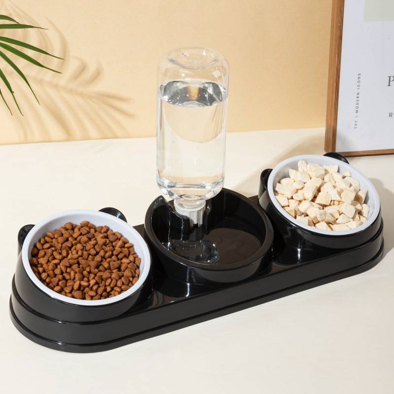 Ensemble de gamelles d'eau et de nourriture pour chat 3 en 1 - IntiMeg - Image 4