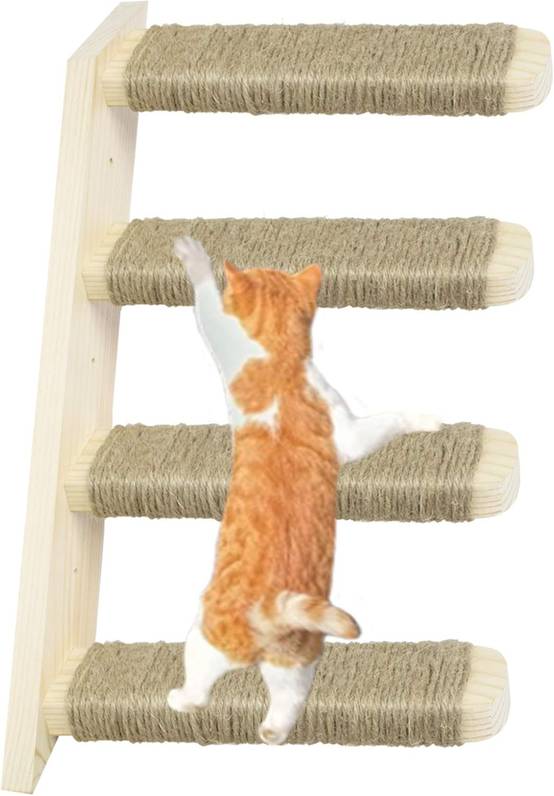Escalier pour Chat Marches en Bois Massif
