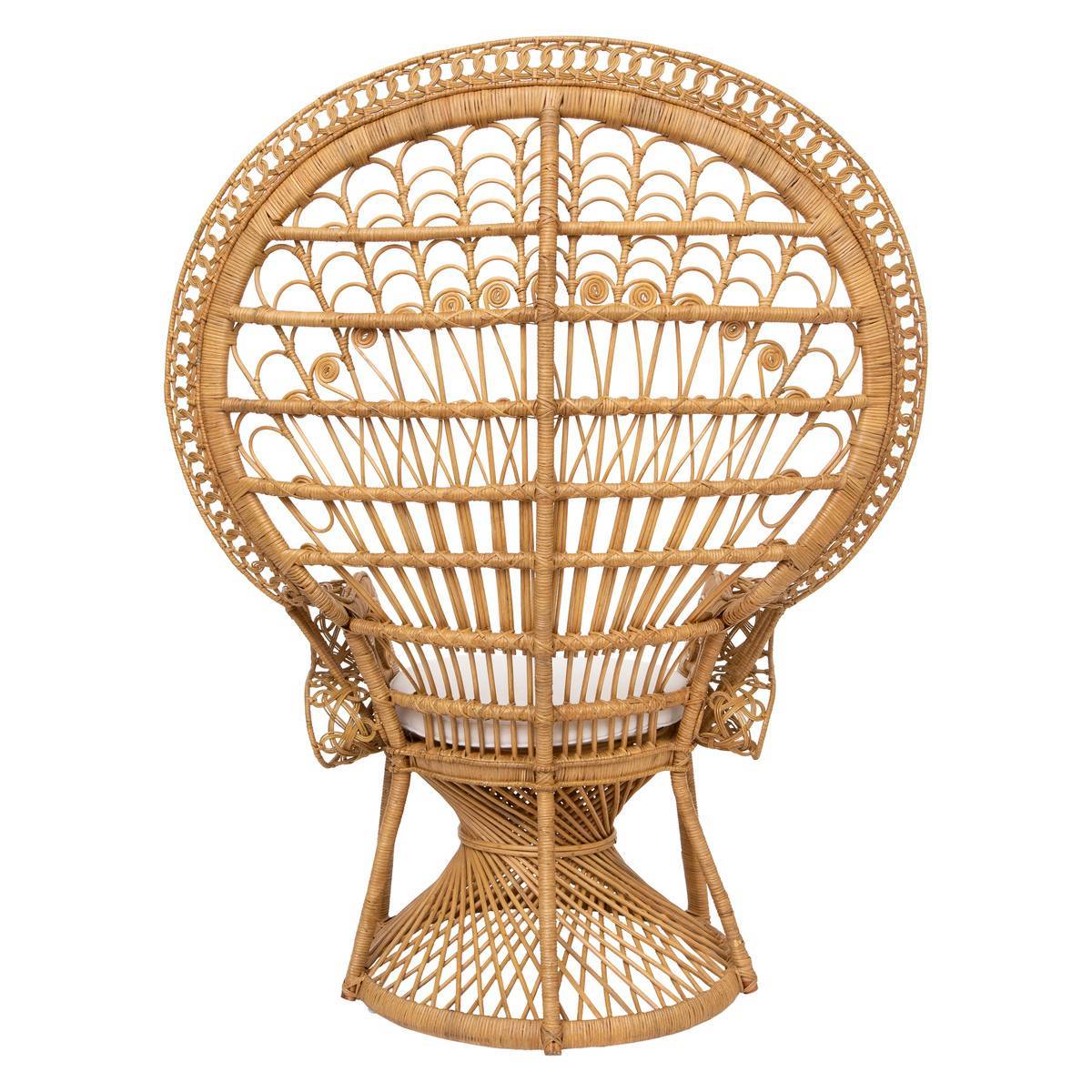 Atmosphera - Fauteuil "Takta" rotin tissu blanc - Atmosphera Créateur d'intérieur - Imagen 5