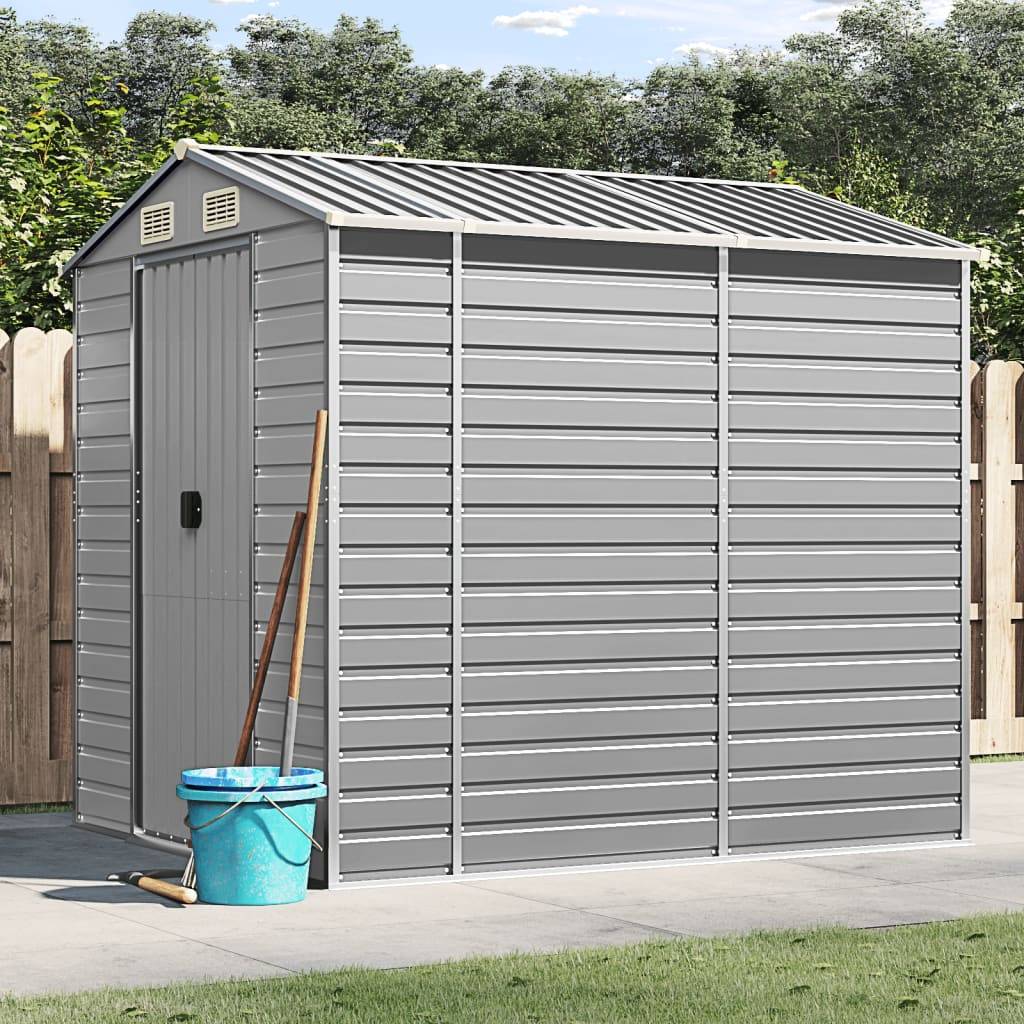 Vidaxl - Abri de jardin gris clair 191 x 215 x 198 cm en acier galvanisé vidaXL 3188243