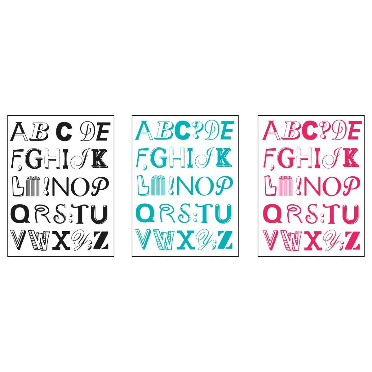 Atmosphera - Stickers "Alphabet" 50x70cm Bleu - Image 2