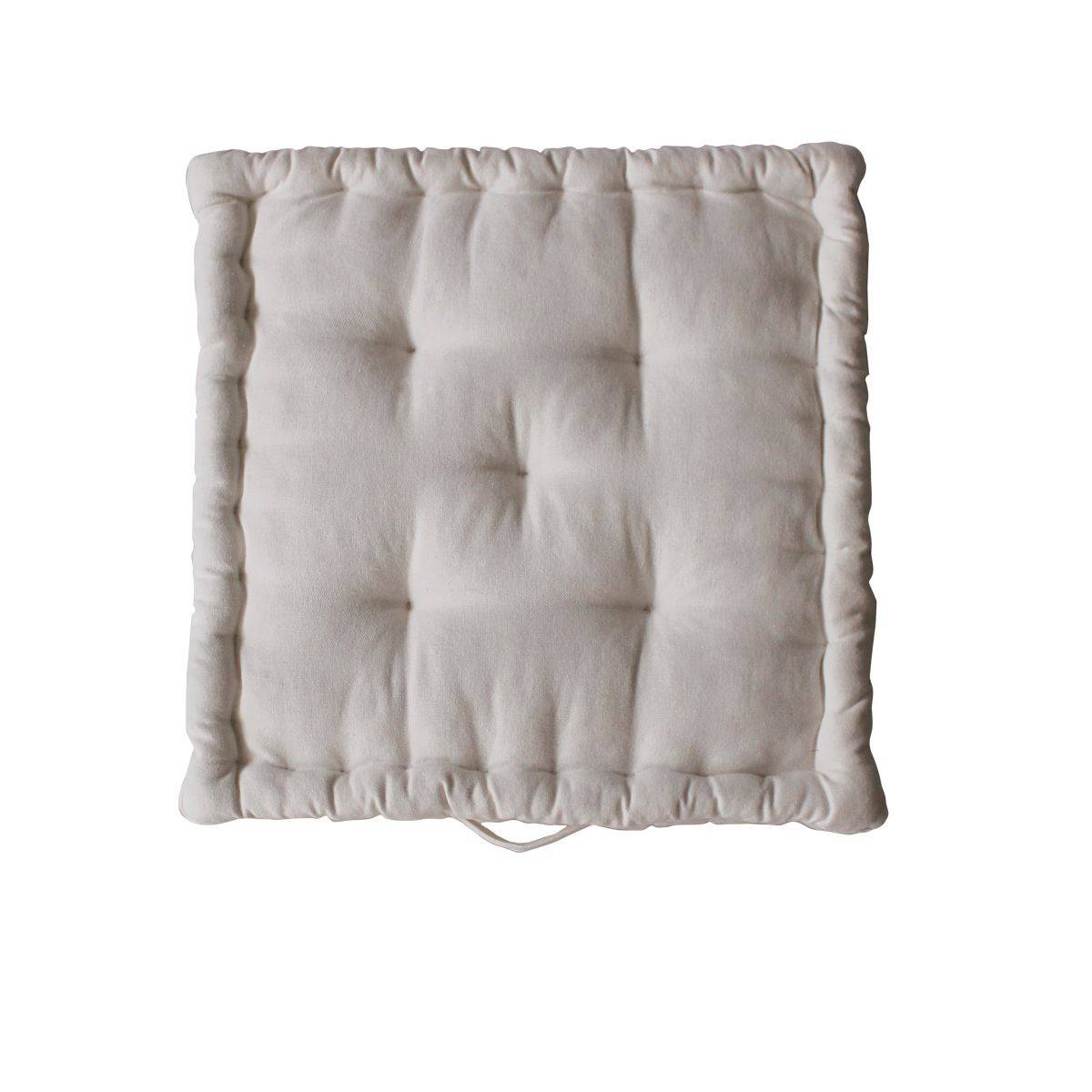 Enjoy Home - Coussin de Sol en Coton "Dune" 40x40cm Écru - Image 3