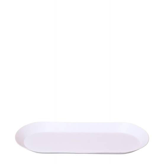 Plateau ovale Ø30cm - blanc - Image 1