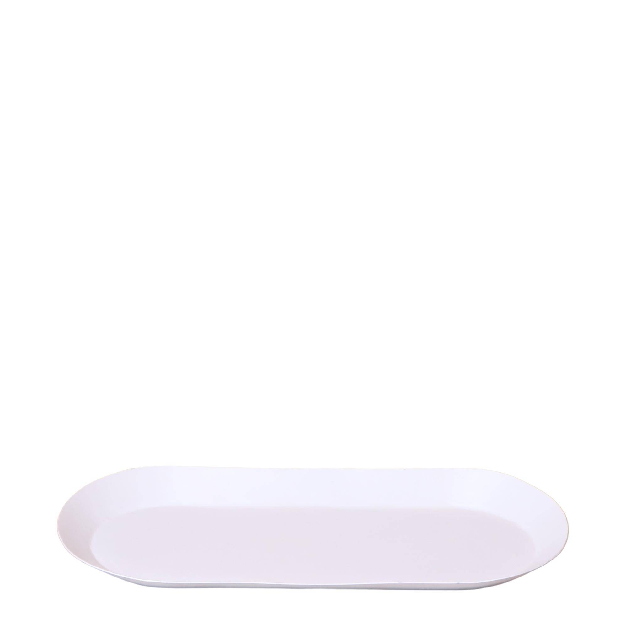 Plateau ovale Ø30cm - blanc - Image 1