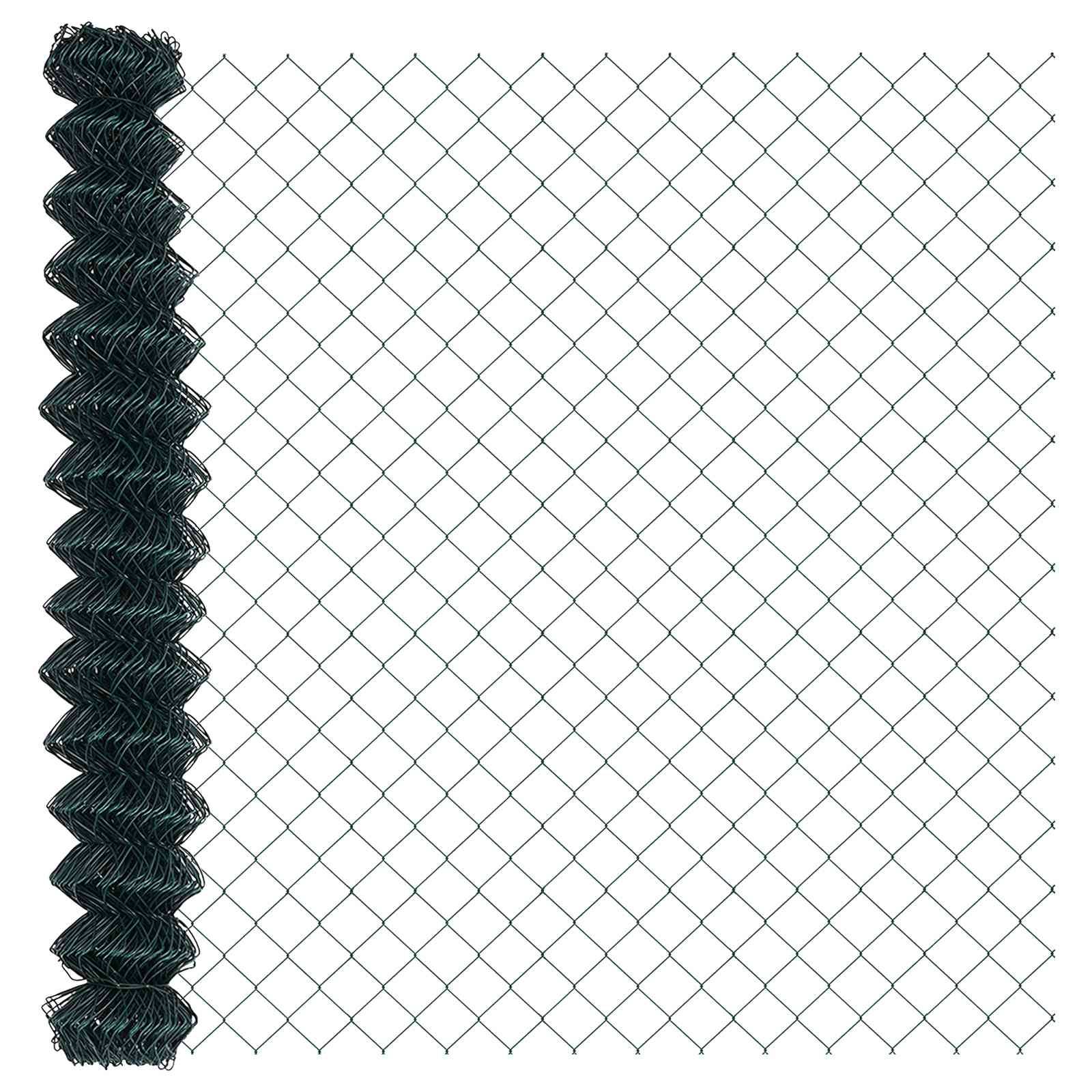 Clôture en treillis métallique Acier Vert 100 x 160 cm, Poids :17.15kg ...